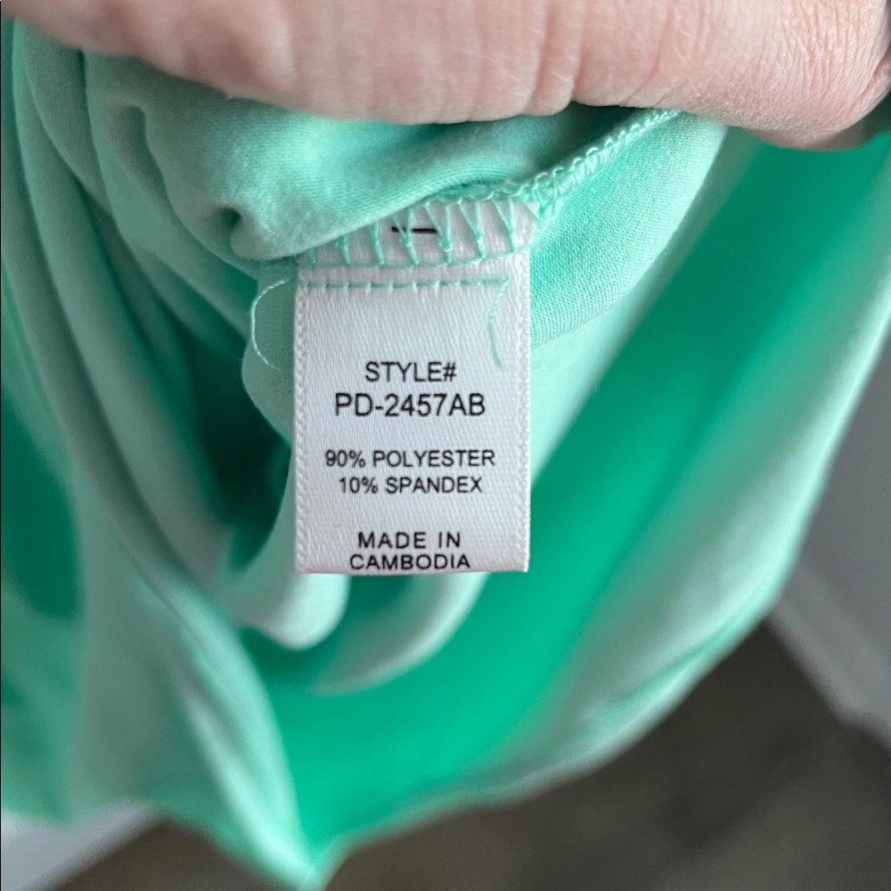 Zenana Outfitters Seafoam V-Neck Dress - Picture 4 of 5